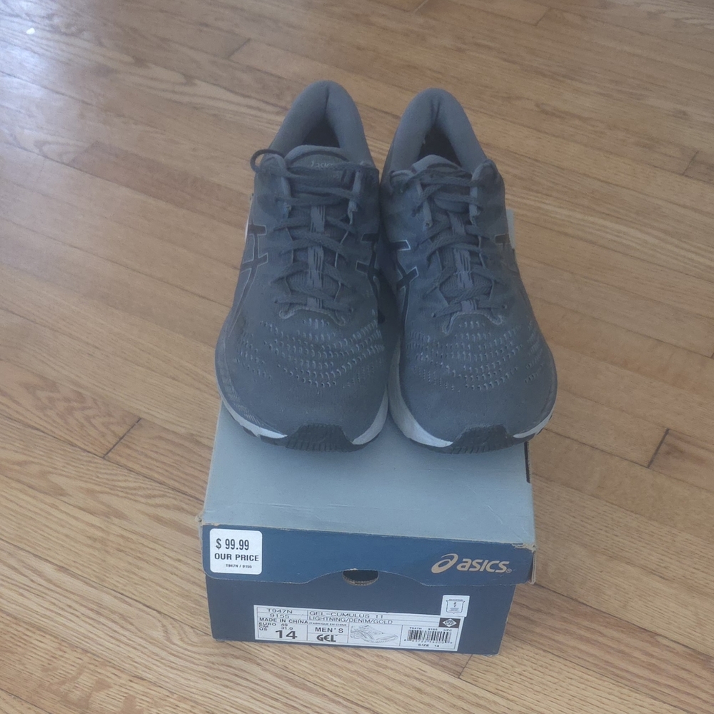 ASICS Men's Charcoal Athletic Shoes